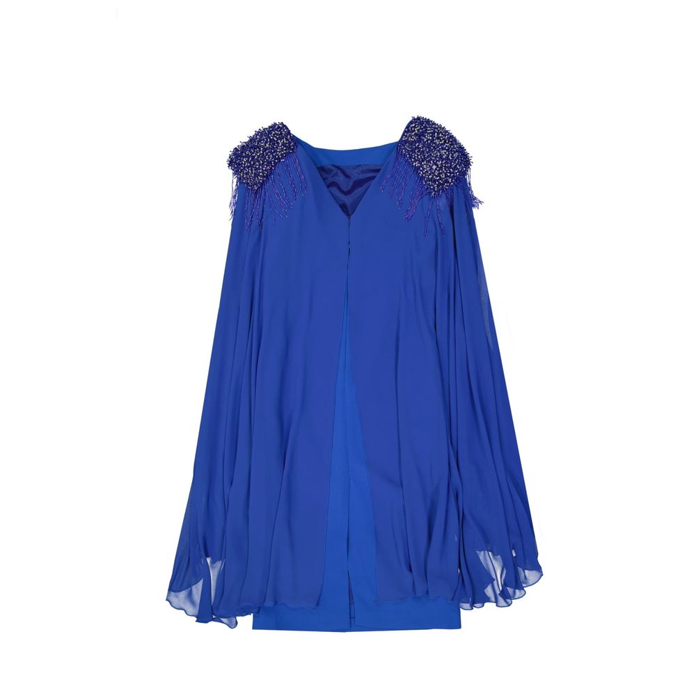 Ivan Montesi Beaded Shoulders Dress Glam Steals