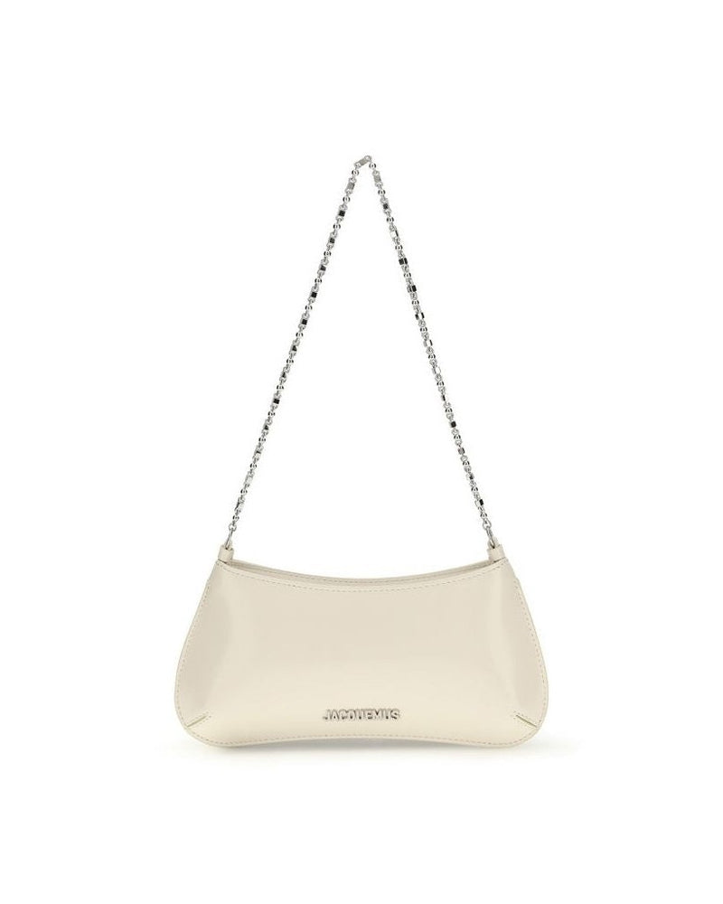 Jacquemus Beige Calf Leather Bos Taurus Shoulder Bag Glam Steals