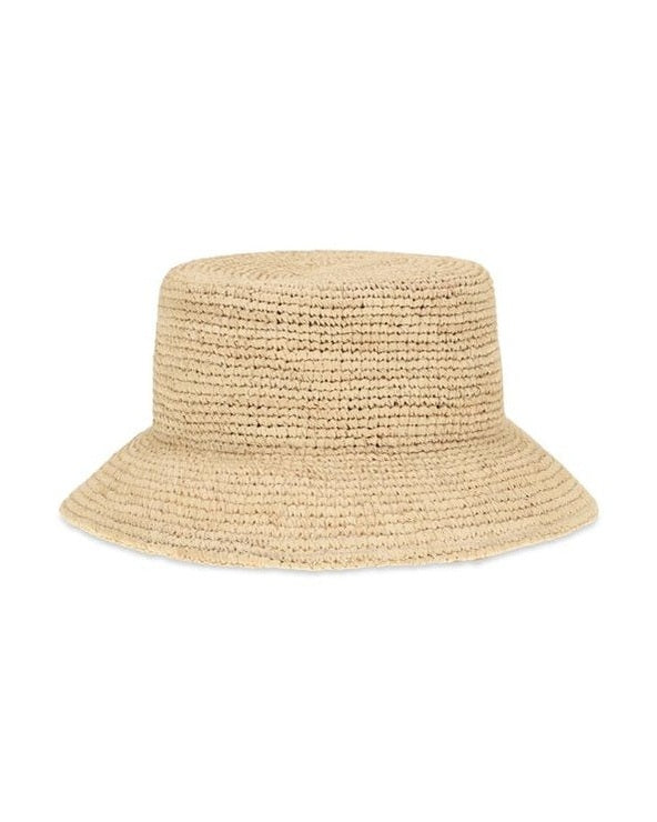 Jacquemus Beige Raffia Bucket Hat 