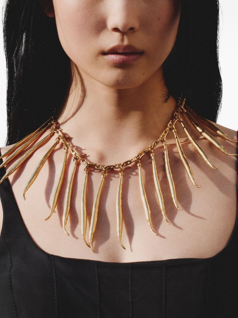Jacquemus Bijoux Golden Necklace Glam Steals