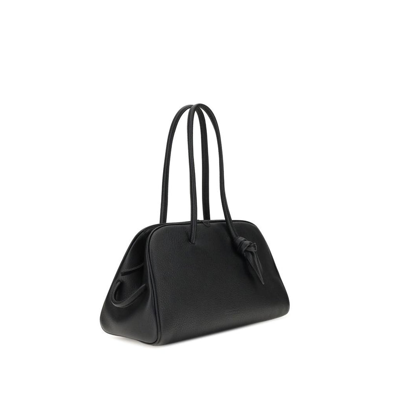 Jacquemus Black Calf Leather Bos Taurus Handbag Glam Steals