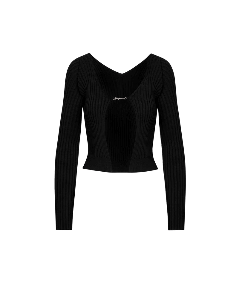 Jacquemus La Black Maille Pralu Longue Cardigan Glam Steals