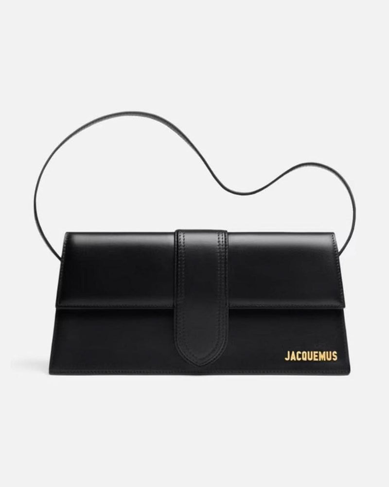 Jacquemus Black Leather Le Bambino Long 