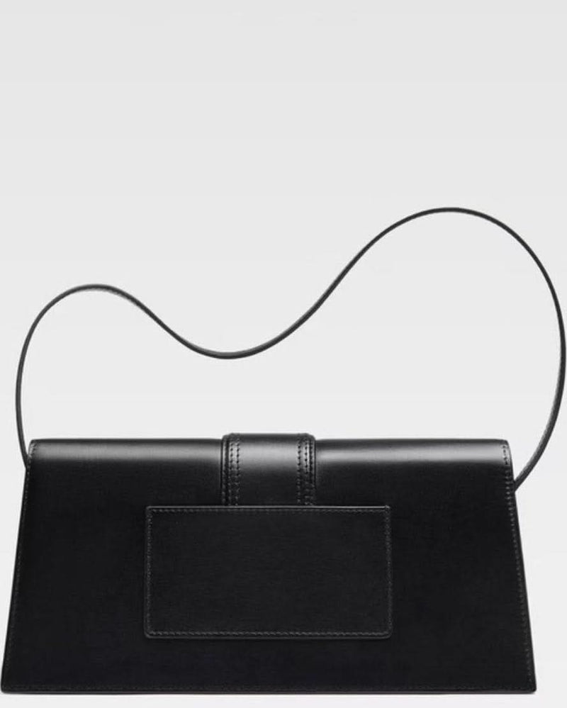 Jacquemus Black Leather Le Bambino Long 