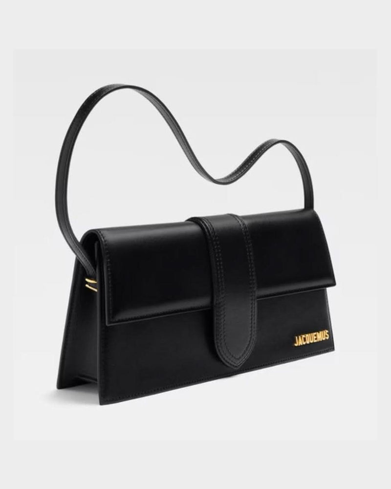Jacquemus Black Leather Le Bambino Long 