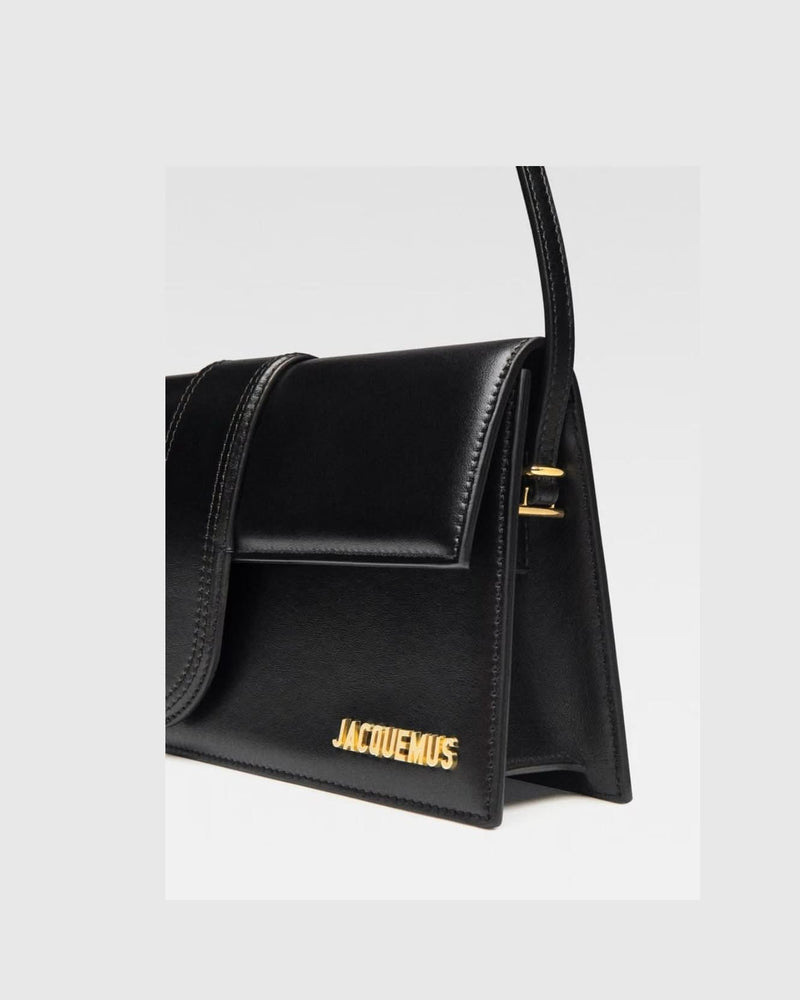 Jacquemus Black Leather Le Bambino Long 