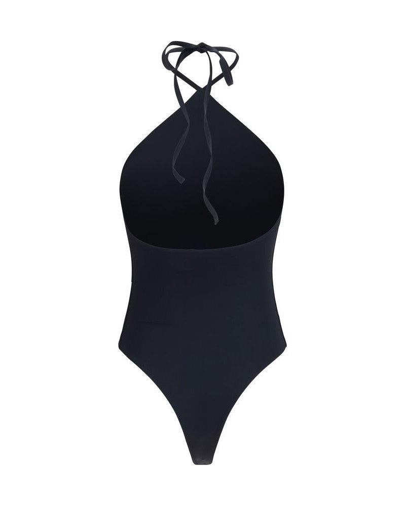 Jacquemus Black Polyamide One Piece Swimsuit Glam Steals