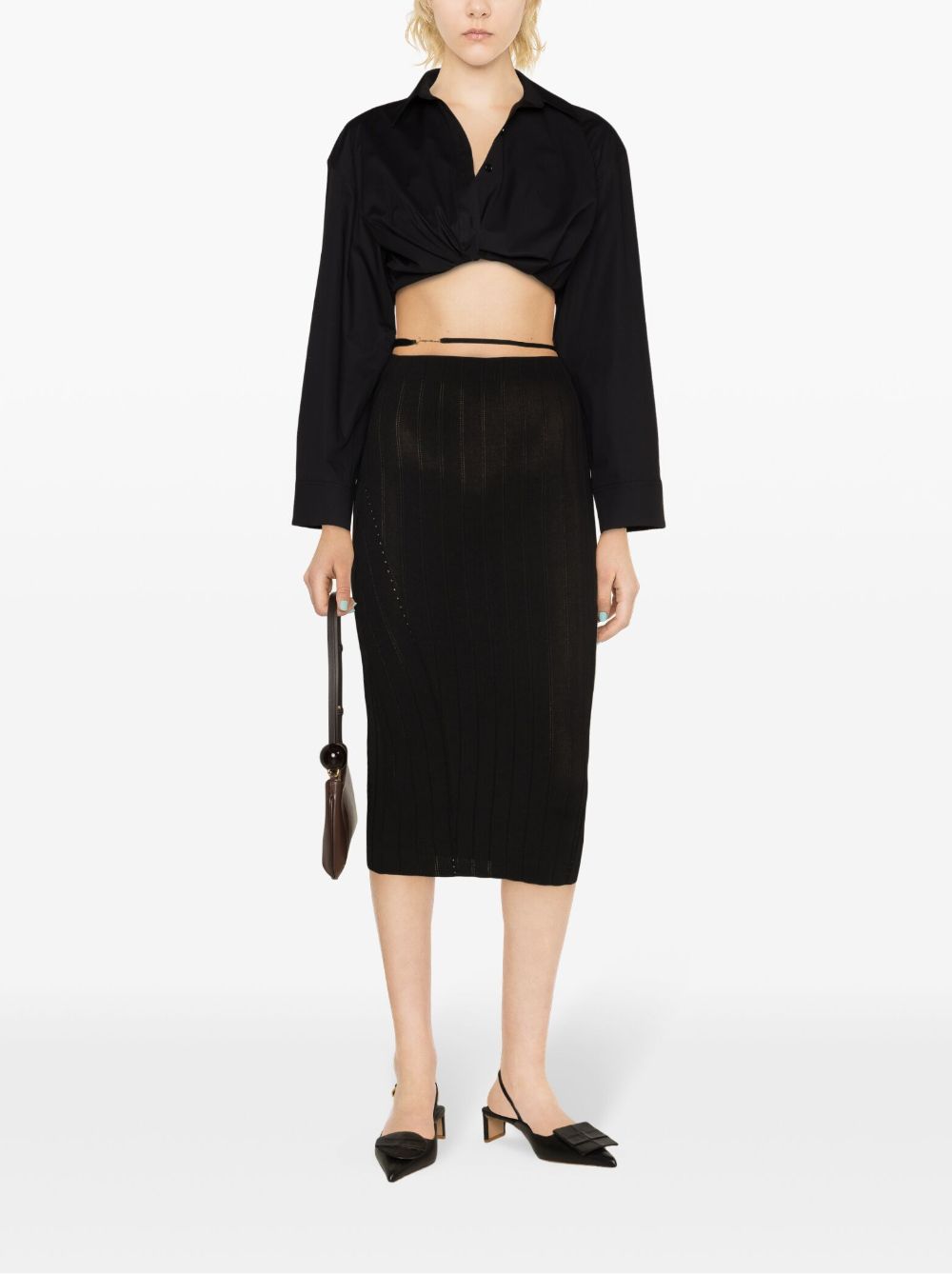 Jacquemus Black Skirt Glam Steals