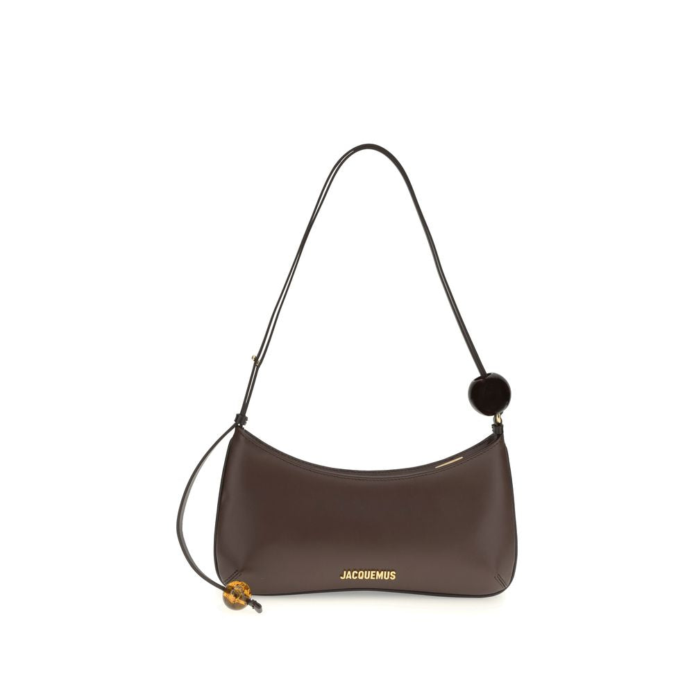 Jacquemus Brown Calf Leather Bos Taurus Shoulder Bag Glam Steals