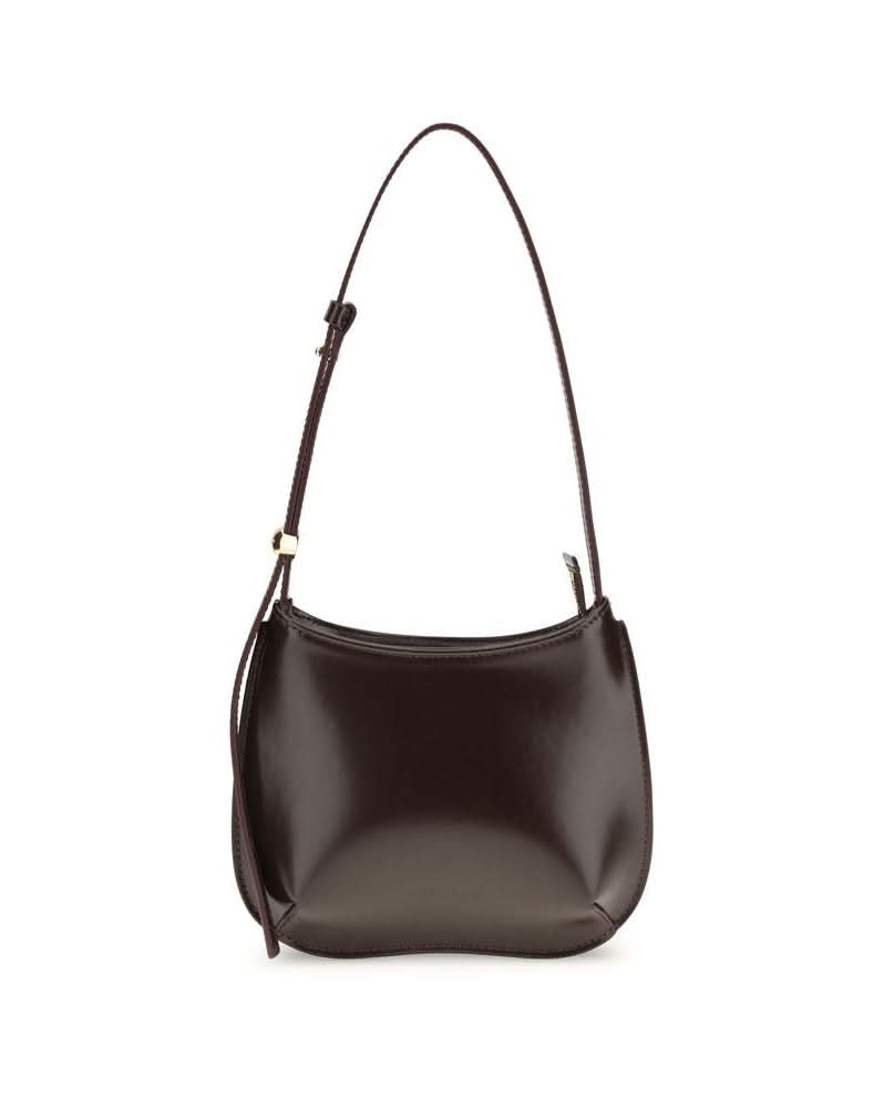 Jacquemus Brown Calf Leather Bos Taurus Shoulder Bag 