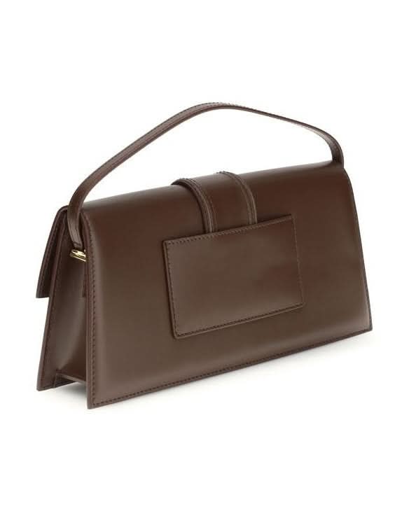 Jacquemus Brown Calf Leather Bos Taurus Shoulder Bag Glam Steals