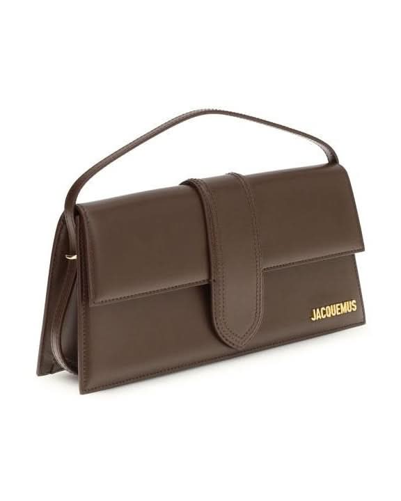 Jacquemus Brown Calf Leather Bos Taurus Shoulder Bag Glam Steals
