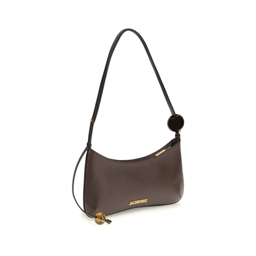 Jacquemus Brown Calf Leather Bos Taurus Shoulder Bag Glam Steals