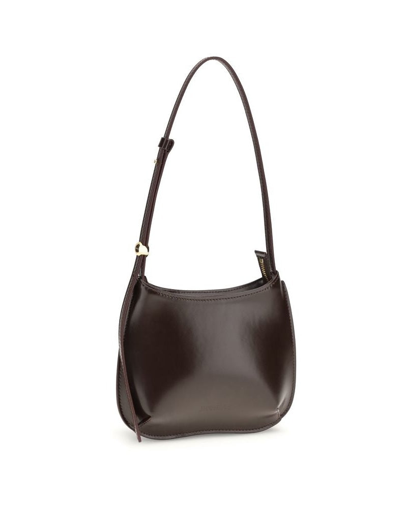 Jacquemus Brown Calf Leather Bos Taurus Shoulder Bag 