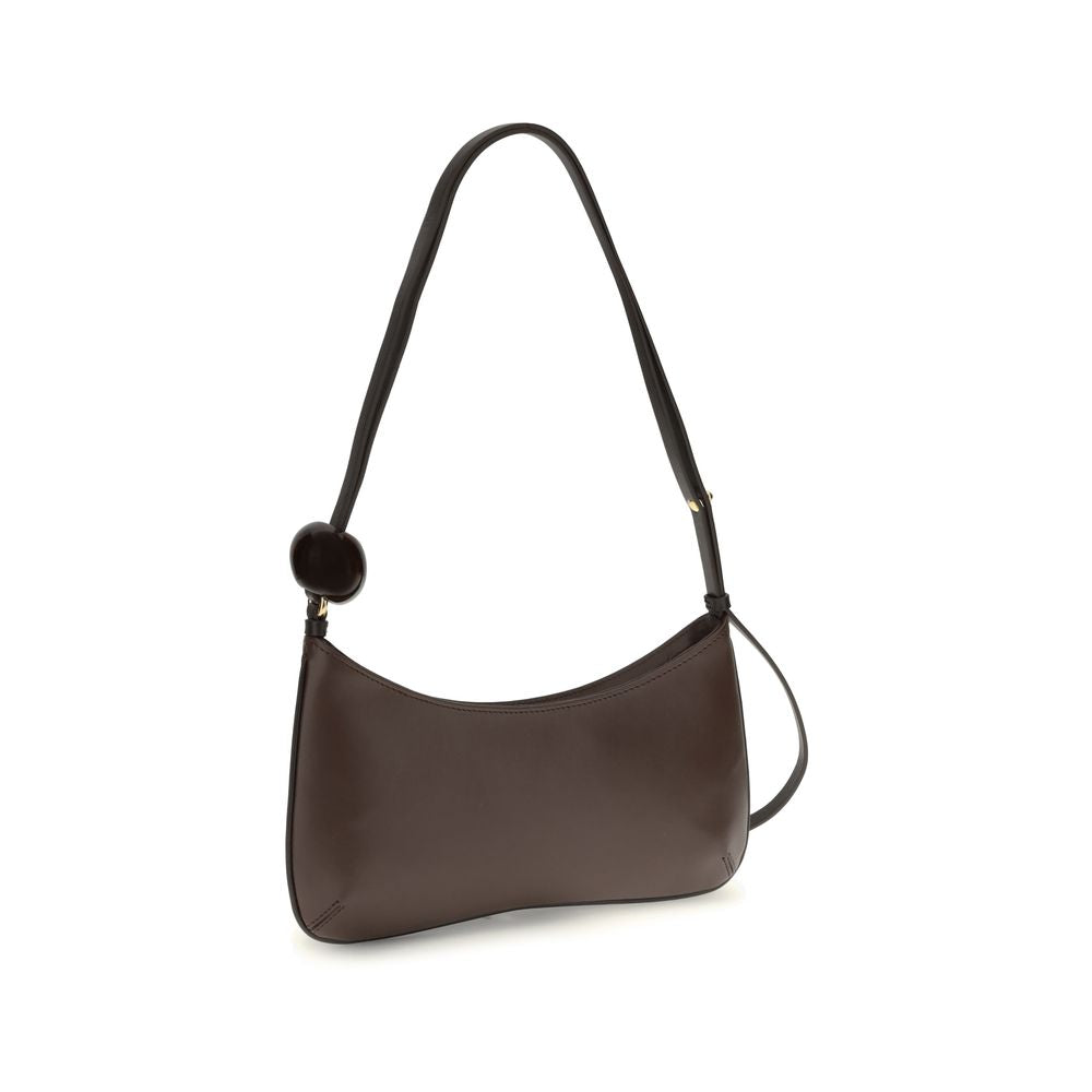 Jacquemus Brown Calf Leather Bos Taurus Shoulder Bag Glam Steals