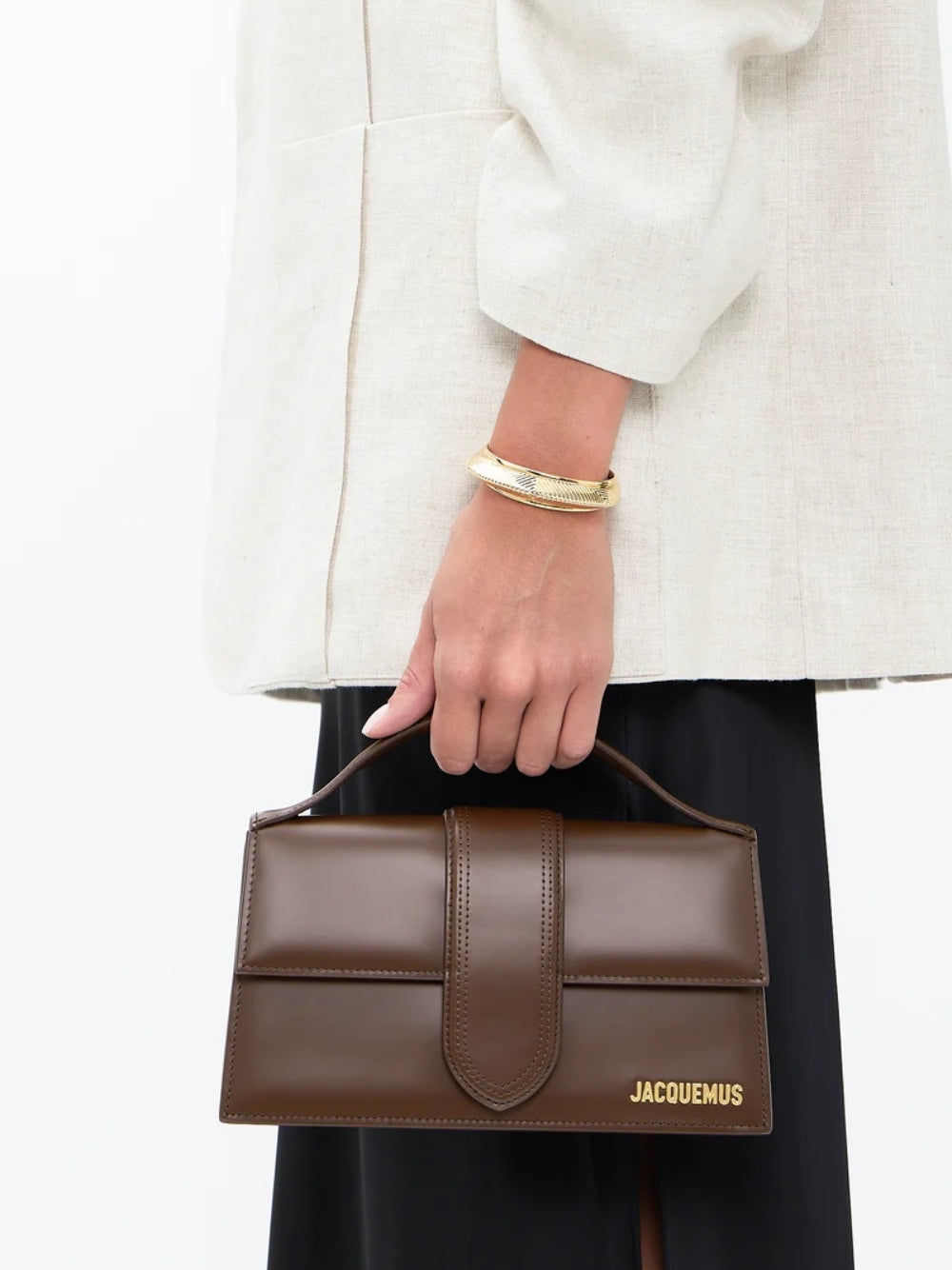 Jacquemus Brown Le Grand Bambino Bag Glam Steals