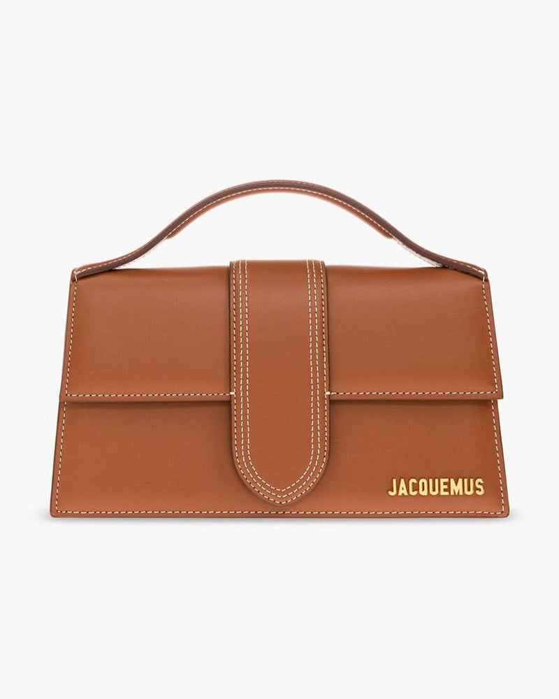 Jacquemus Brown Leather Light Le Grand Bambino Handbag Glam Steals