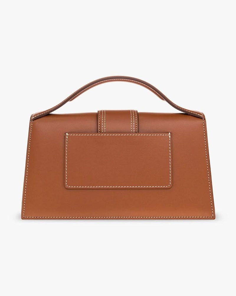 Jacquemus Brown Leather Light Le Grand Bambino Handbag Glam Steals