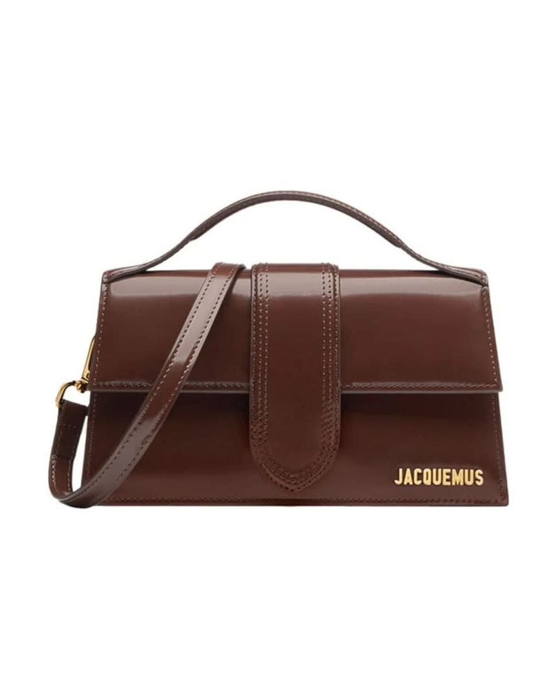 Jacquemus Brown Leather Midnight Le Grand Bambino Handbag Glam Steals