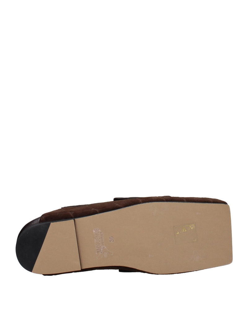 Jacquemus Brown Leather Slip On Loafers Glam Steals