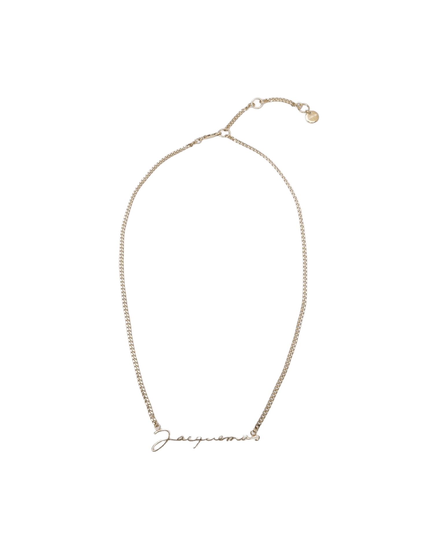 Jacquemus Gold The Necklace with Logo Glam Steals