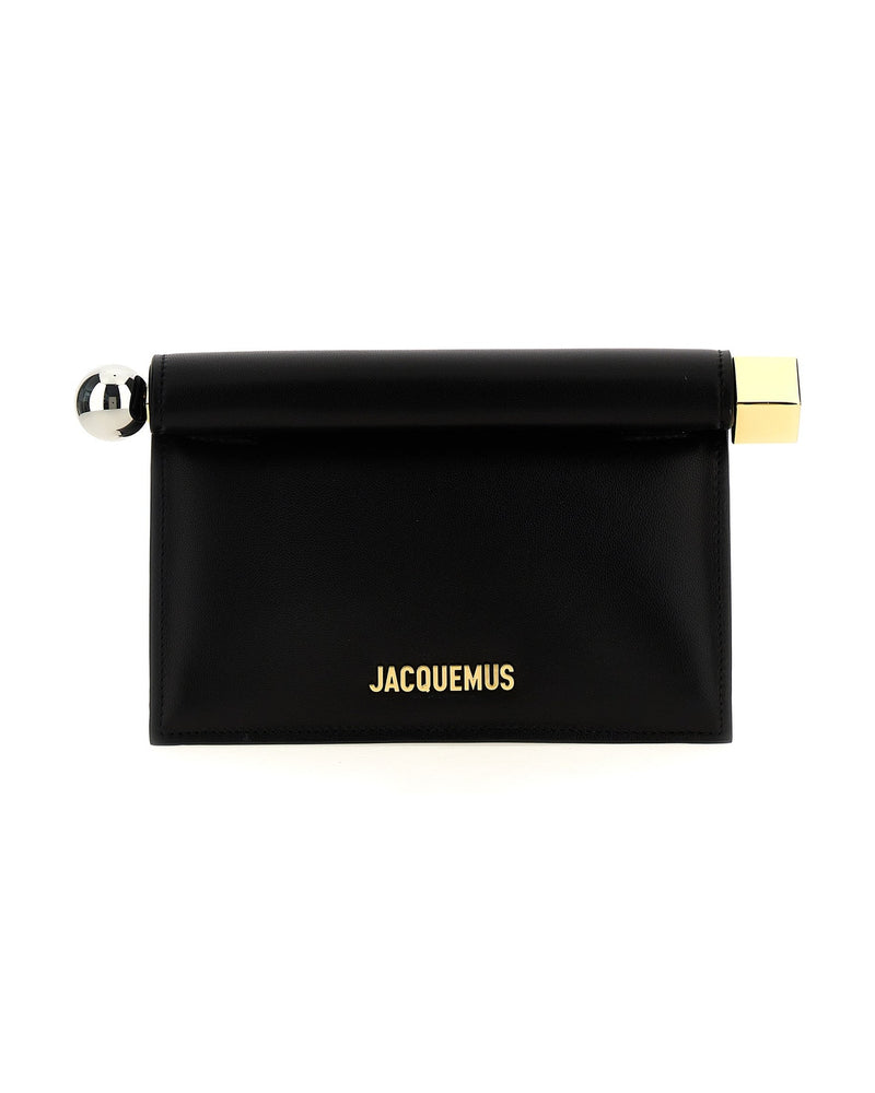Jacquemus La Petite Pochette Rond Carré Clutch Clutches