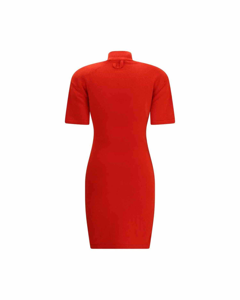Jacquemus Red Knitted Dress Glam Steals