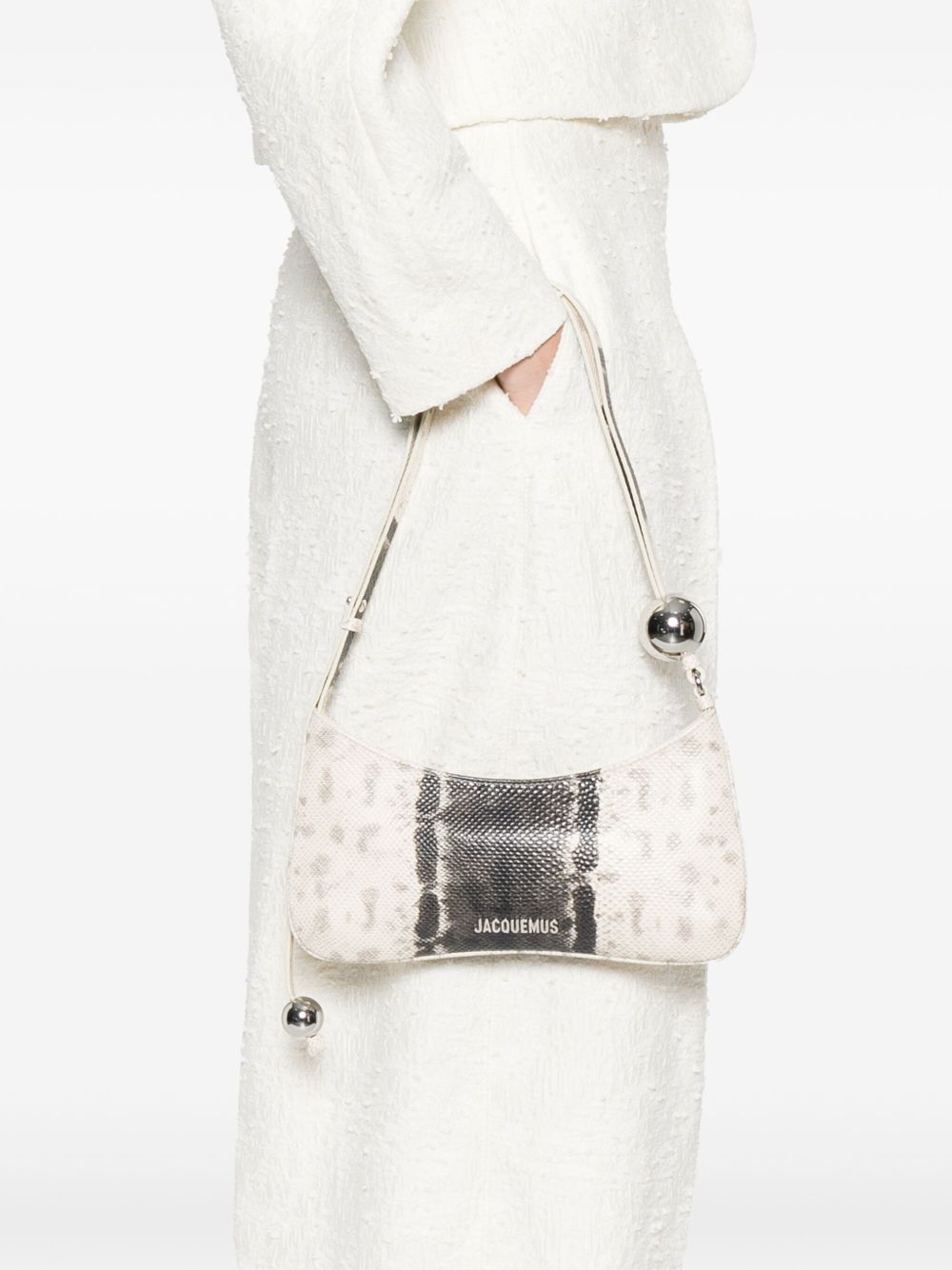 Jacquemus The Bisou Perle Ball Embellished Shoulder Bag Glam Steals