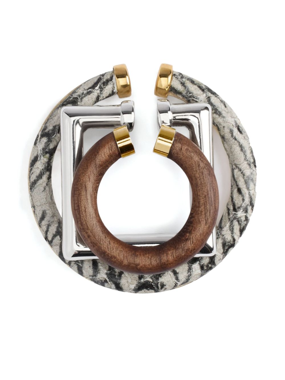 Jacquemus Trio Of Geometric Ear Cuffs Glam Steals