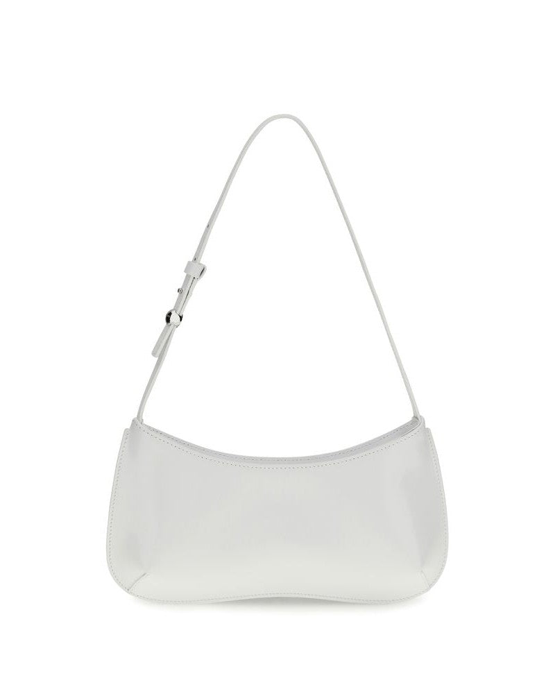Jacquemus White Calf Leather Bos Taurus Shoulder Bag Glam Steals