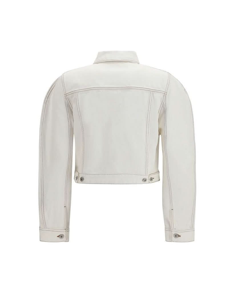 Jacquemus White Cotton Denim Jacket Glam Steals