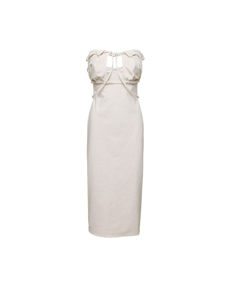 Jacquemus White Cotton Dress Glam Steals