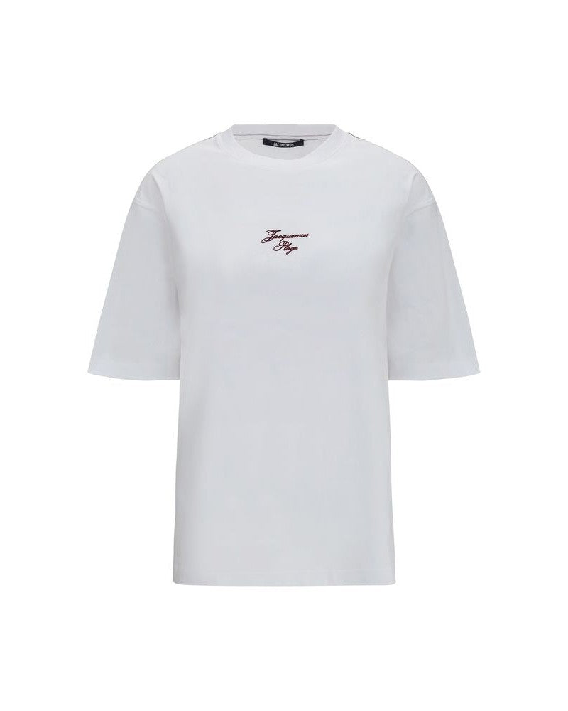 Jacquemus White Cotton T-shirt Glam Steals