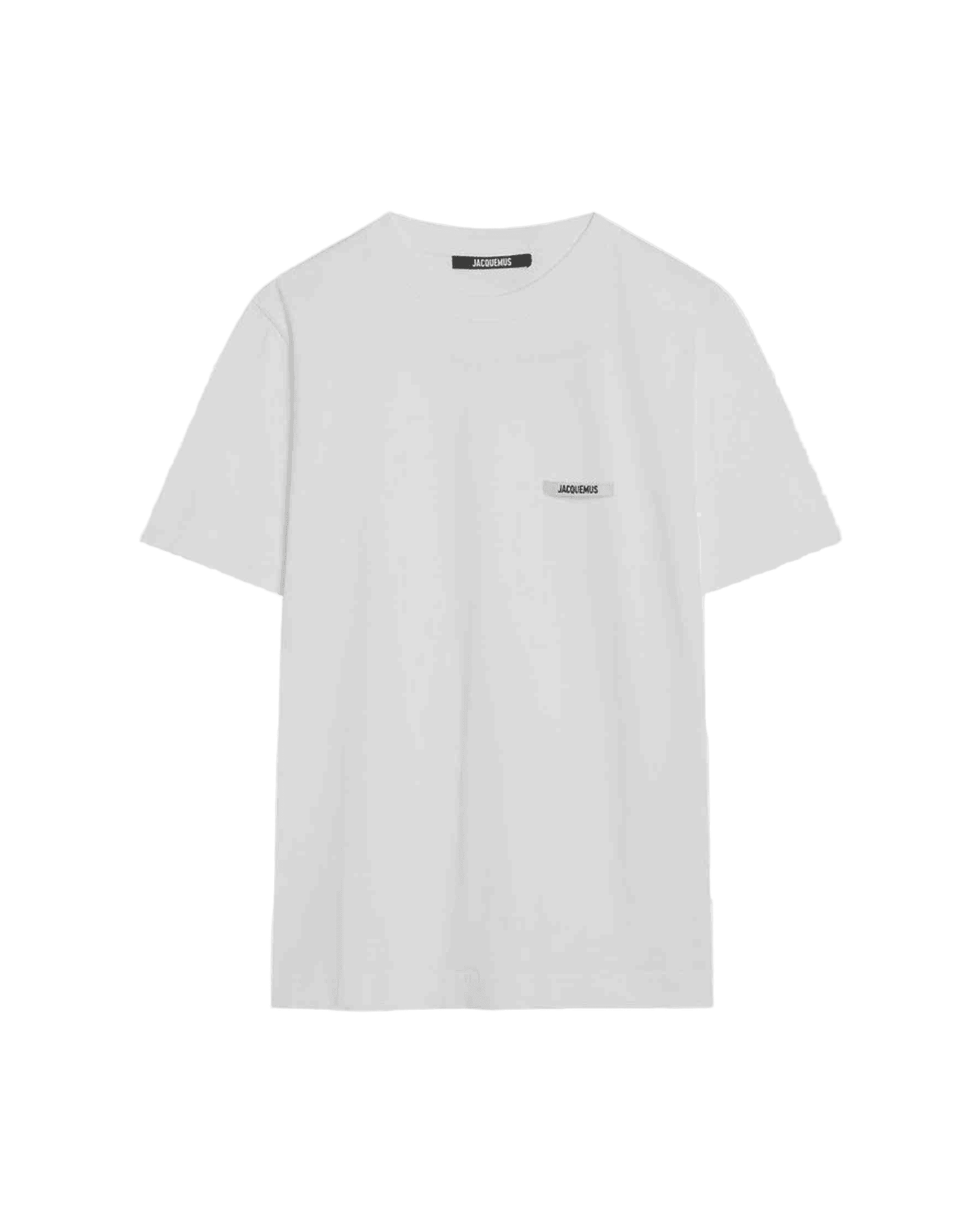 Jacquemus White T-Shirt With Logo Patch Glam Steals