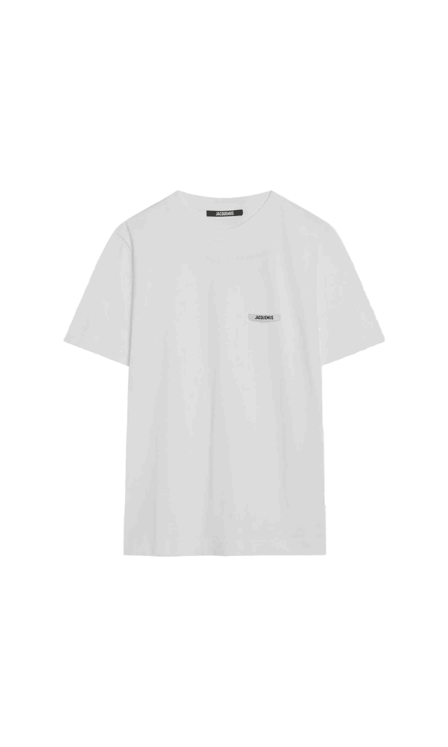 Jacquemus White T-shirt with Logo Patch Glam Steals