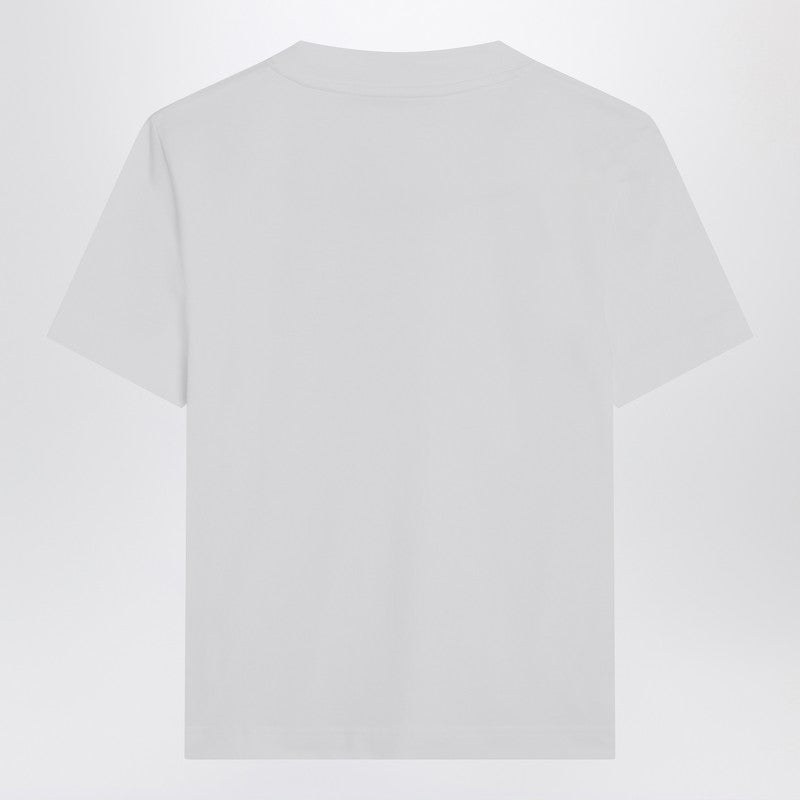 Jacquemus White T-shirt with Logo Patch Glam Steals