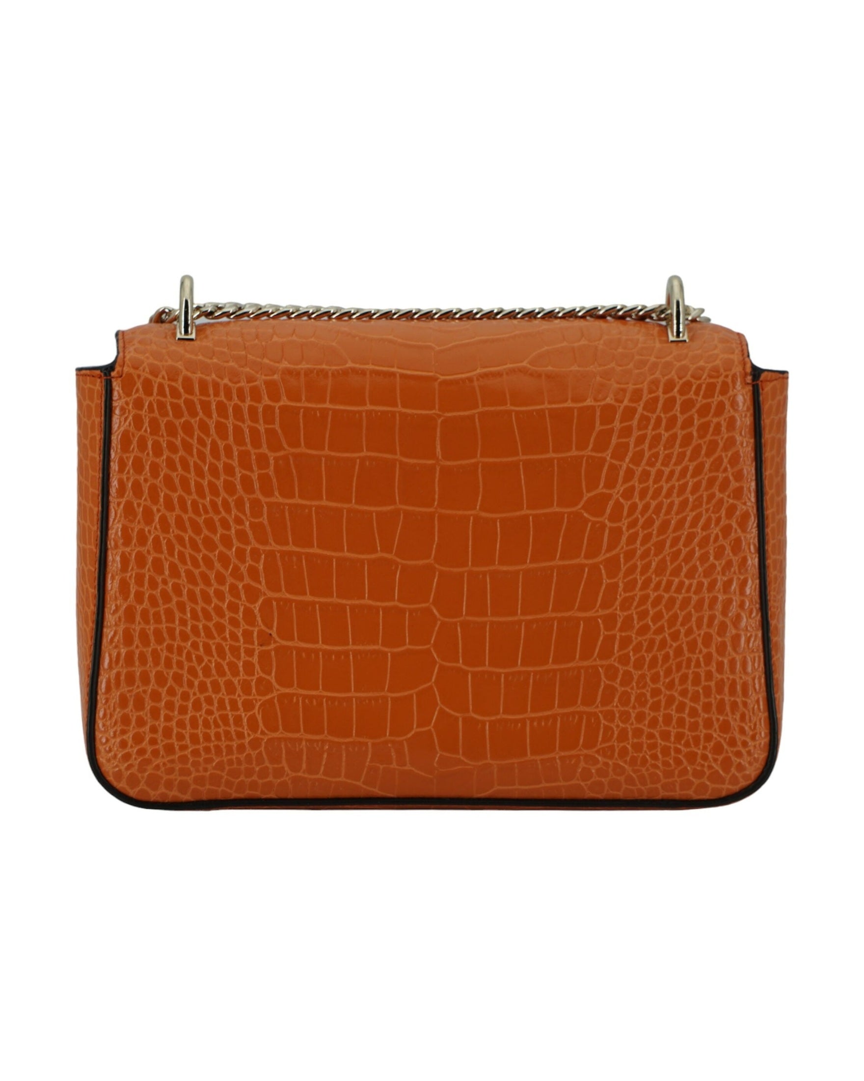 Jimmy Choo Amber Leather Shoulder Orange Bag Glam Steals
