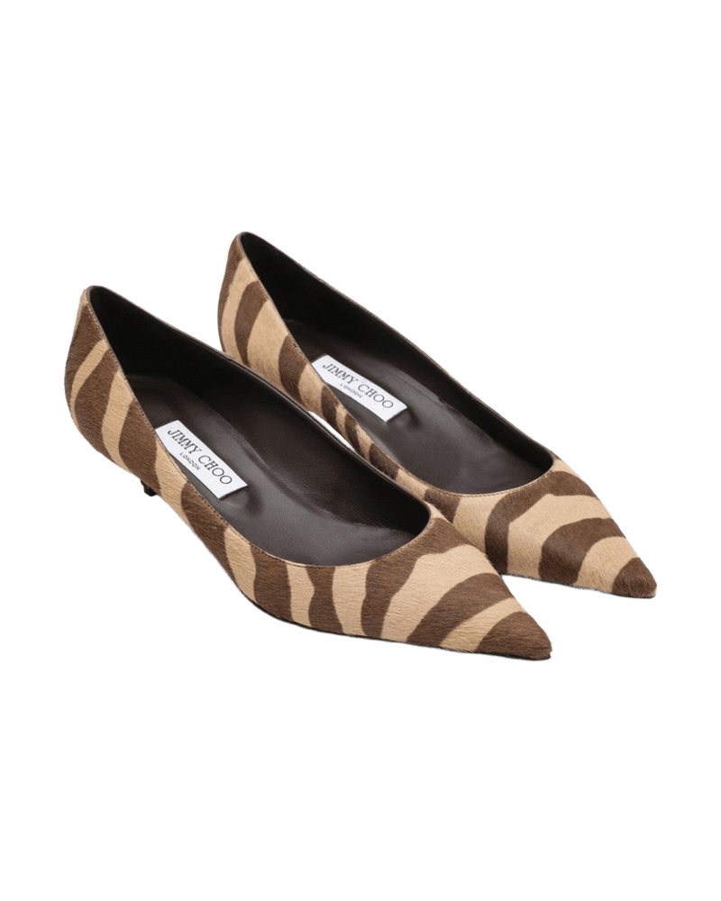 Jimmy Choo Amelia pumps in zebra-print pony hair Glam Steals