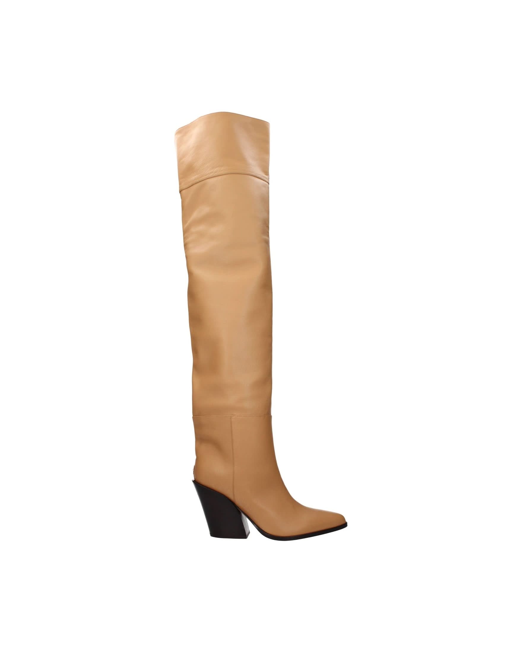 Jimmy Choo Beige Leather Ankle Boots Glam Steals