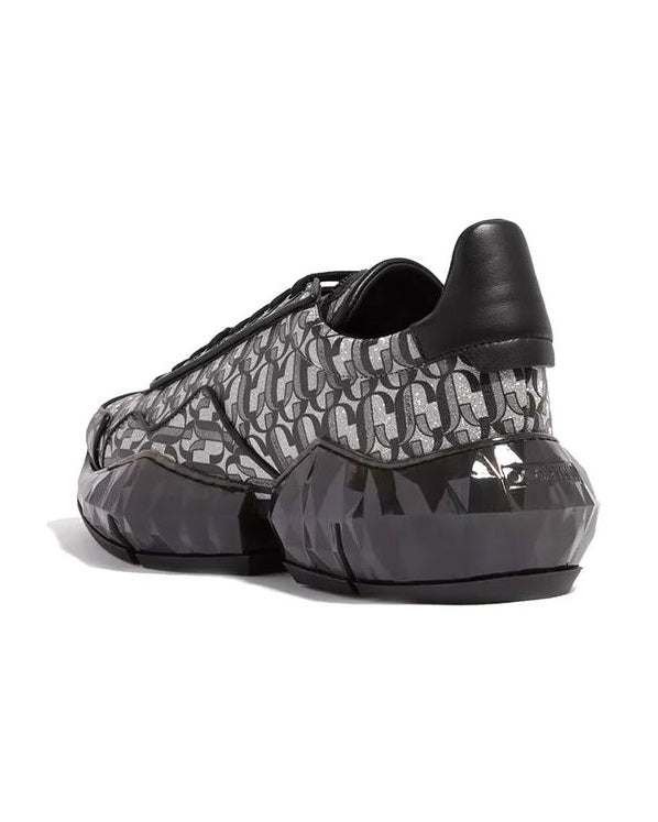 Jimmy Choo Black Calfskin Chunky Sneakers Glam Steals