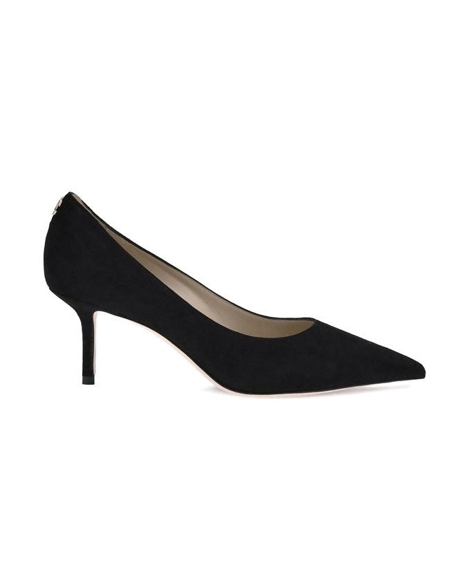 Jimmy Choo Black Goatskin Mid Heel Pumps Glam Steals