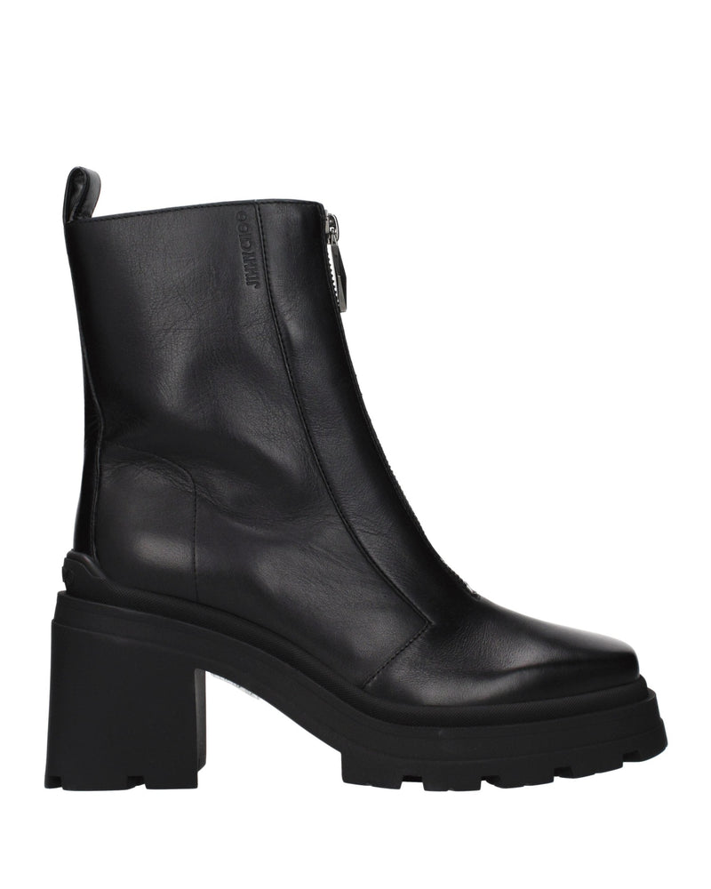 Jimmy Choo Black Leather Ankle Boots Glam Steals