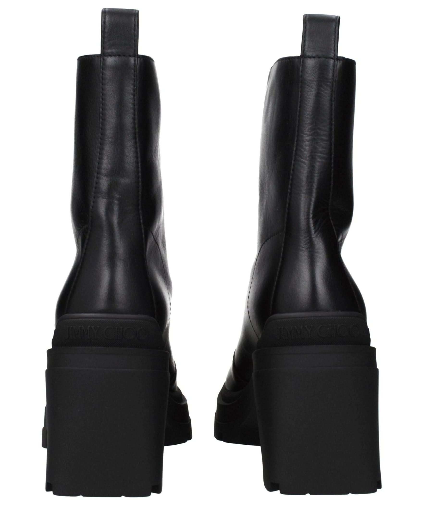 Jimmy Choo Black Leather Ankle Boots Glam Steals