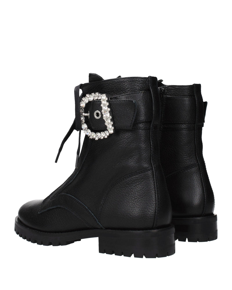 Jimmy Choo Black Leather Ankle Boots Glam Steals