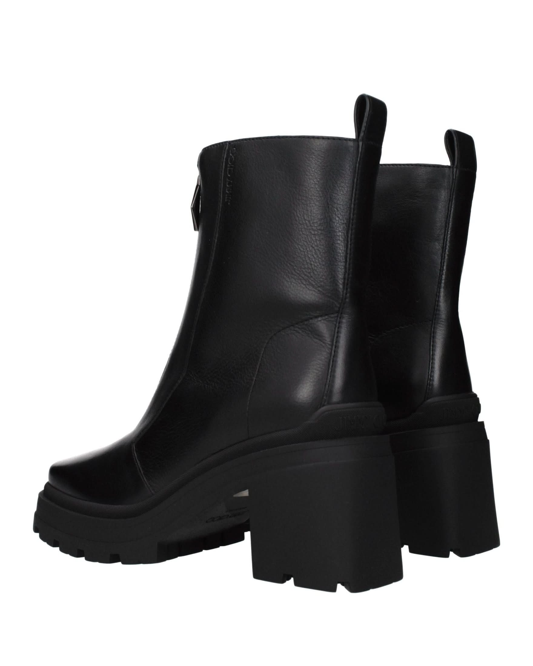 Jimmy Choo Black Leather Ankle Boots Glam Steals