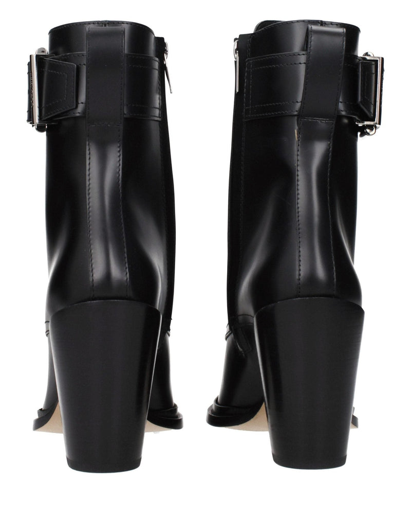 Jimmy Choo Black Leather Ankle Boots Glam Steals