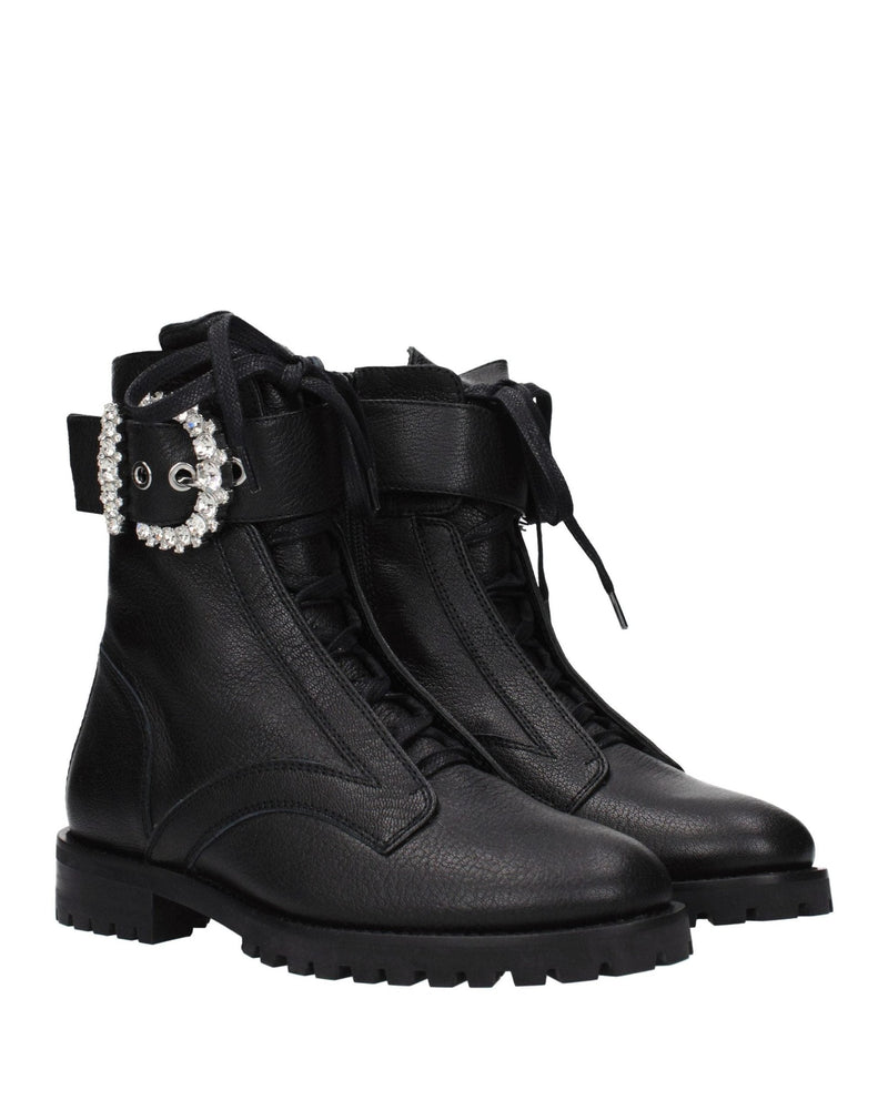 Jimmy Choo Black Leather Ankle Boots Glam Steals