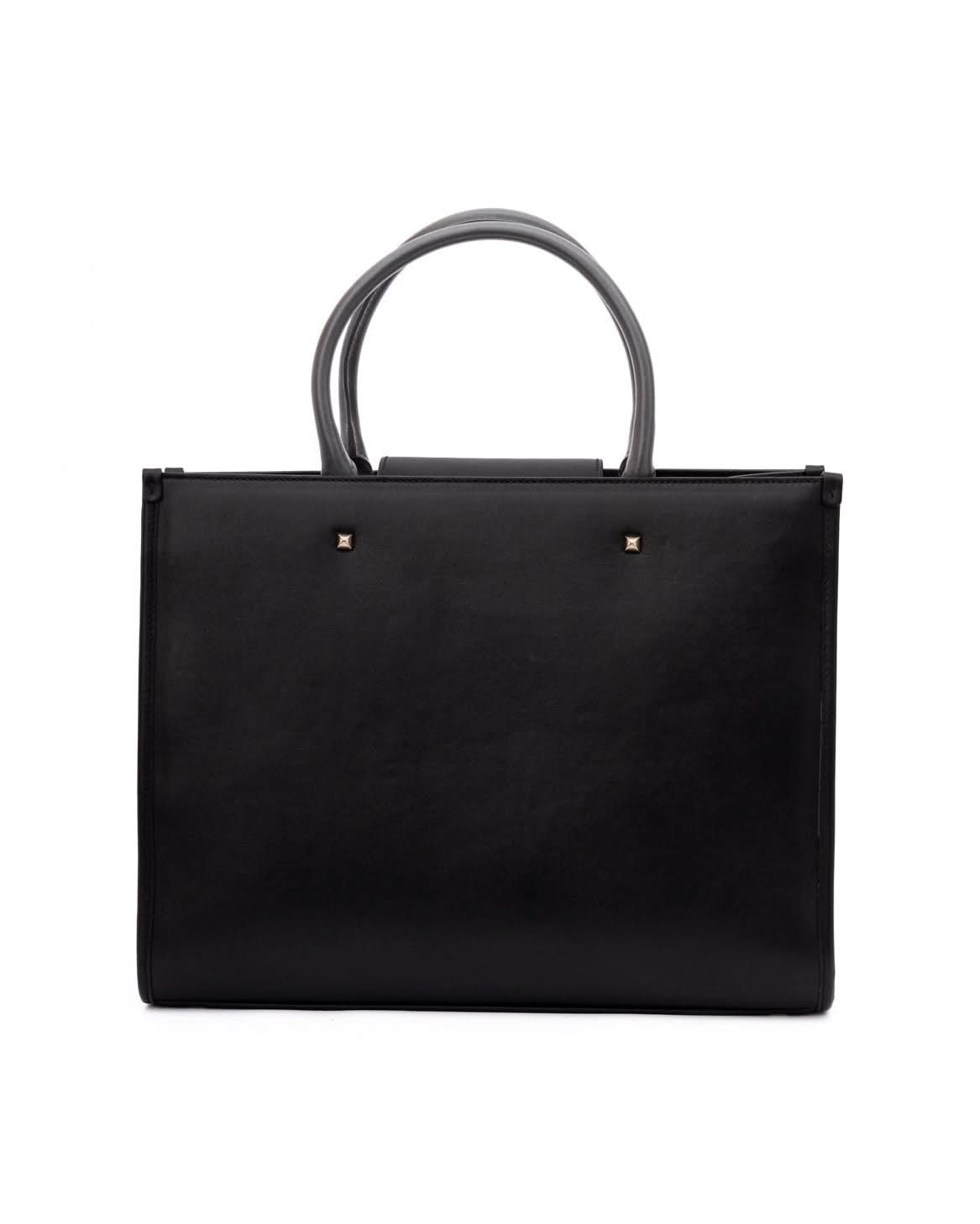 Jimmy Choo Black Leather Avenue S Tote Handbag Glam Steals