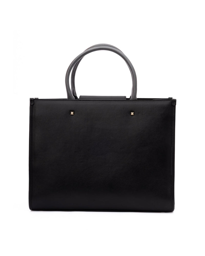 Jimmy Choo Black Leather Avenue S Tote Handbag Glam Steals