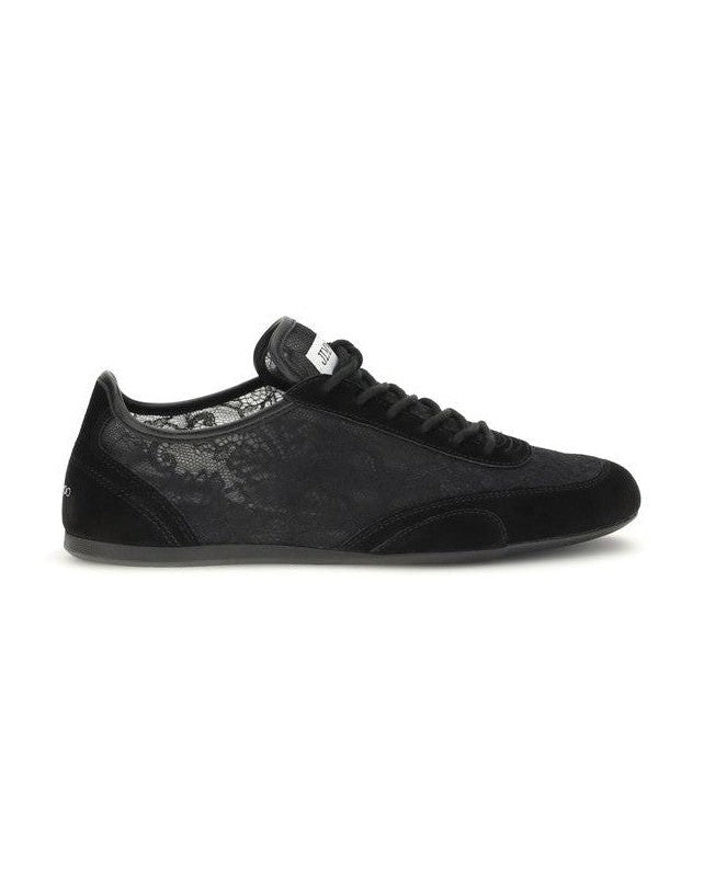 Jimmy Choo Black Leather Calf Bos Taurus Athletic Sneakers Glam Steals